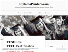 Tablet Screenshot of diplomaprinters.com